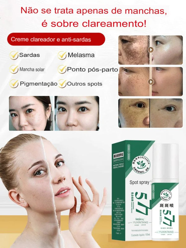 Spray Clareador de Manchas de Sol, Idade e Melasma. Tecnologia inovadora! PROMOÇÂO!