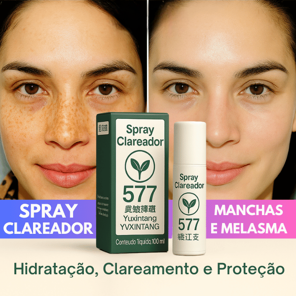 Spray Clareador de Manchas de Sol, Idade e Melasma. Tecnologia inovadora! PROMOÇÂO!