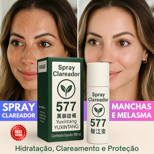 Spray Clareador de Manchas de Sol, Idade e Melasma. Tecnologia inovadora! PROMOÇÂO!